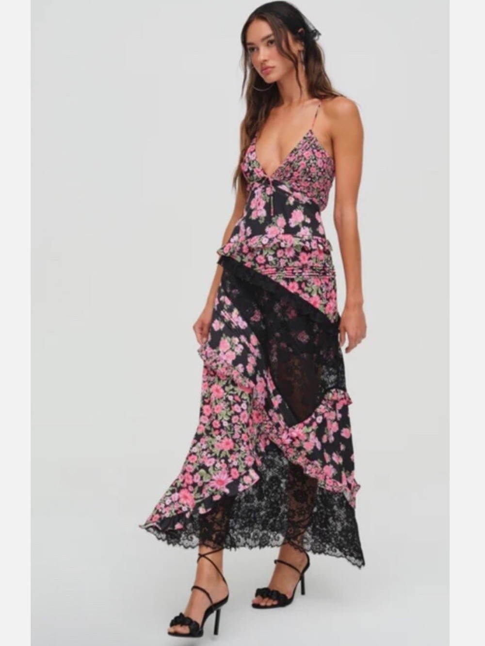 For Love & Lemons Rosalyn Maxi Dress